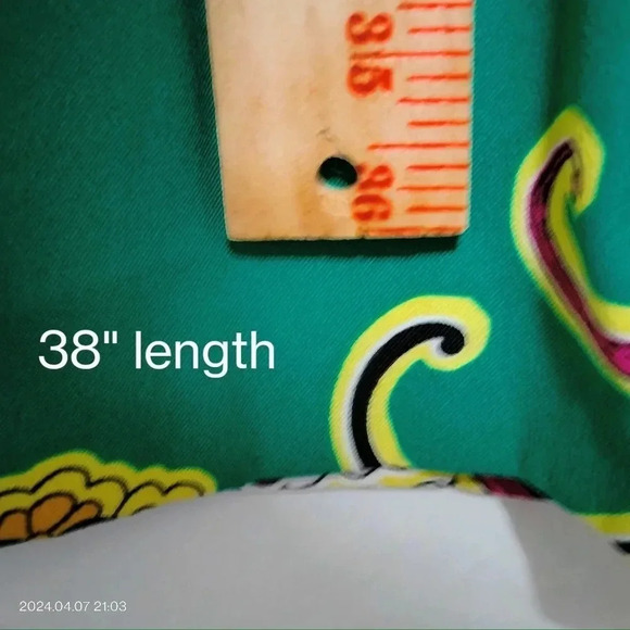 Brannan Women's size 10 Green Floral Pattern A Line Sleeveless Dress - Picture 10 of 12